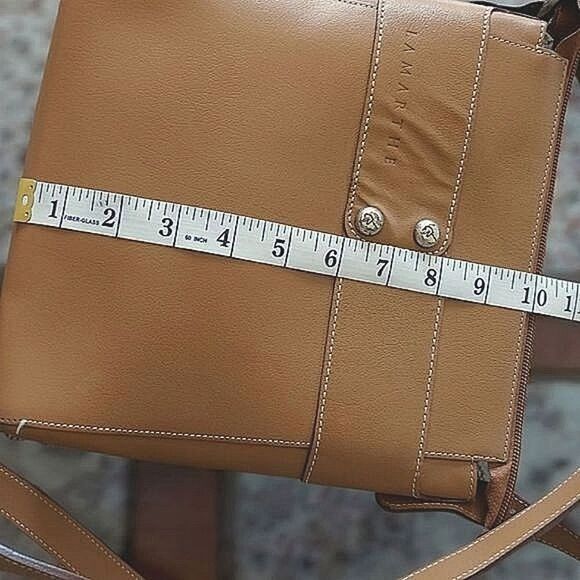 La Marthe Paris 2006 camel brown leather medium crossbody bag - Picture 10 of 16